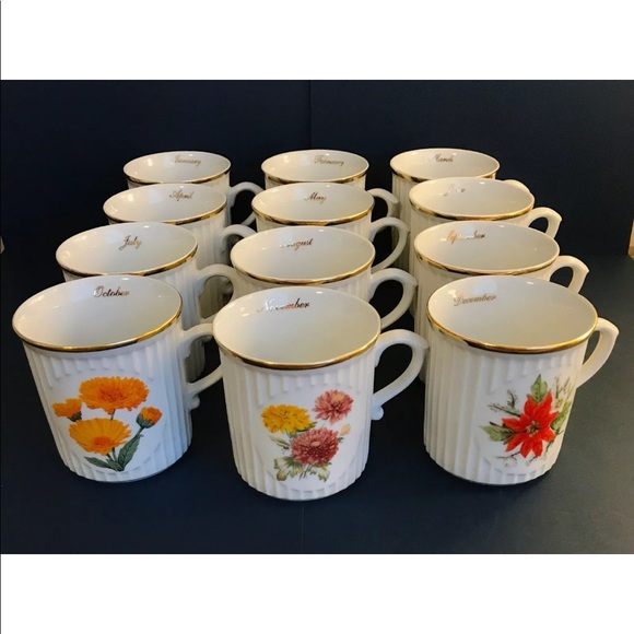Coffee Mugs ~ Flower-of-the-Month - Picture 2 of 8